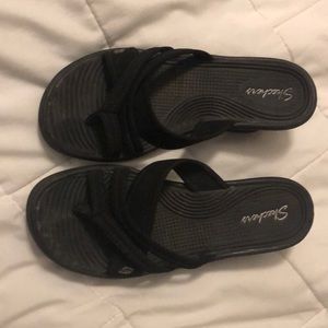 Black sketchers wedges